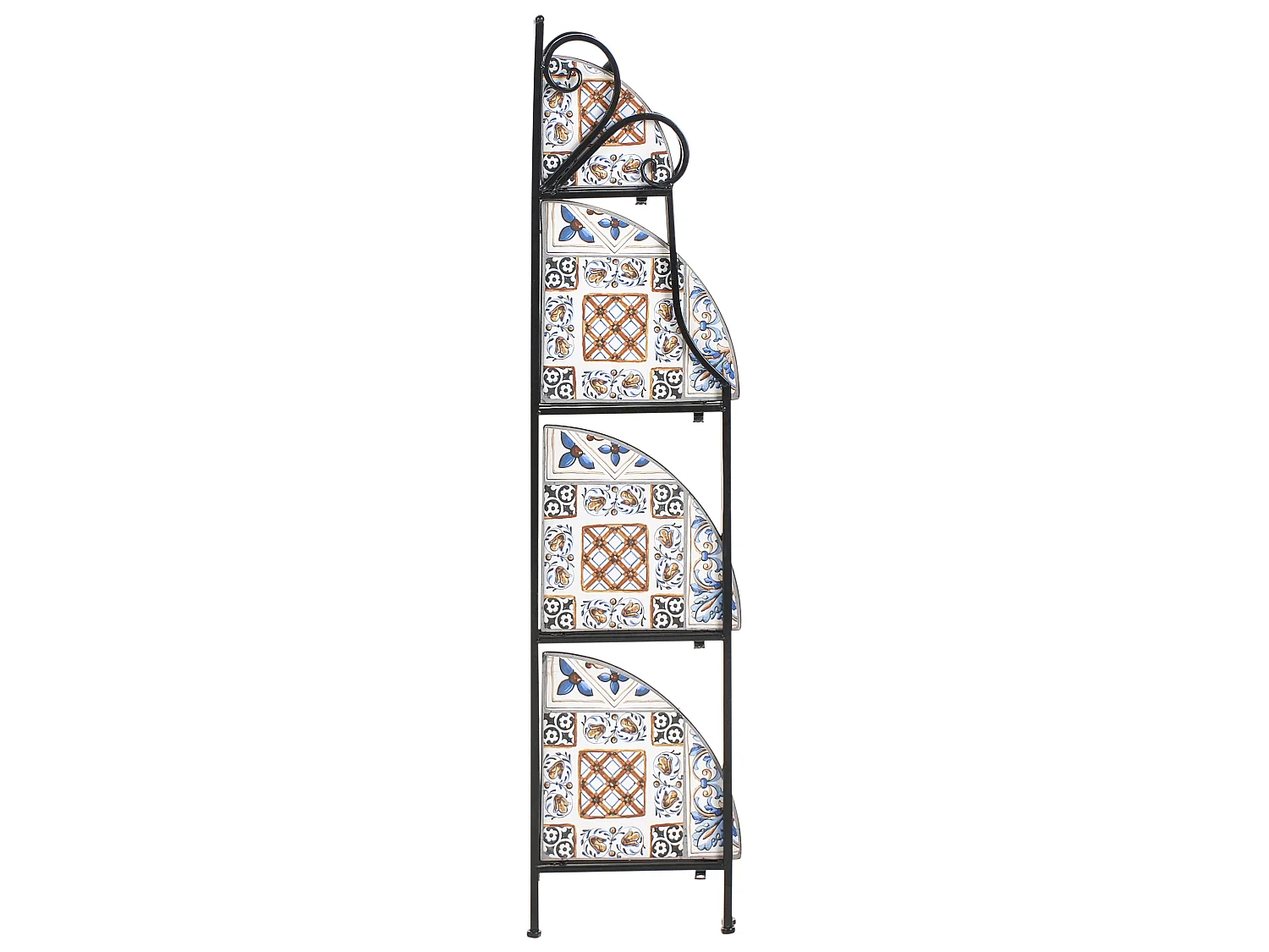 Meuble de rangement FAVARA Métal 43 cm 32 cm Noir