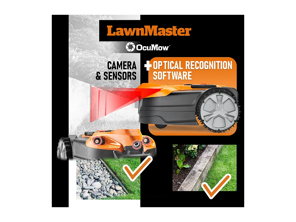 Robot tondeuse autonome 24V avec station de charge, sans fil périmétrique - Le robot le plus simple du marché