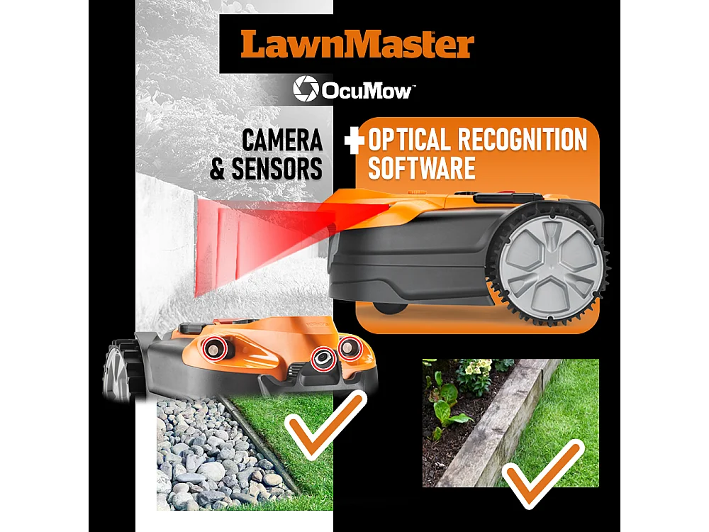 Robot tondeuse autonome 24V avec station de charge, sans fil périmétrique - Le robot le plus simple du marché