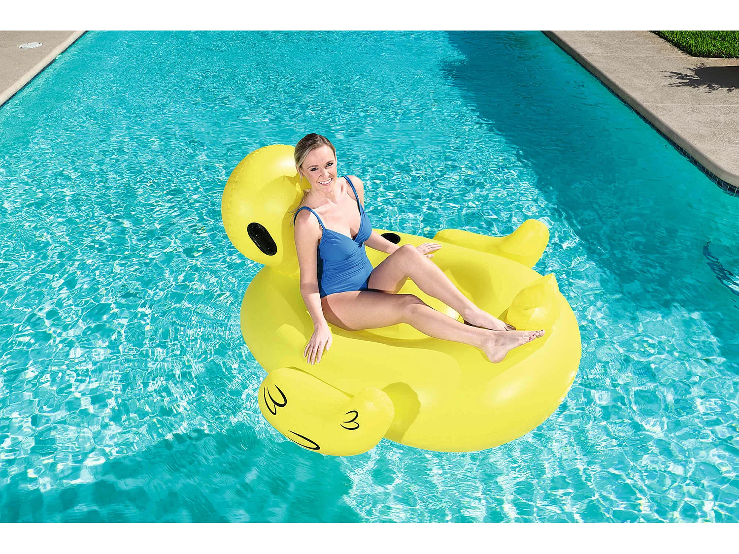 Chevauchable canard - 188 x 127 cm - Jaune