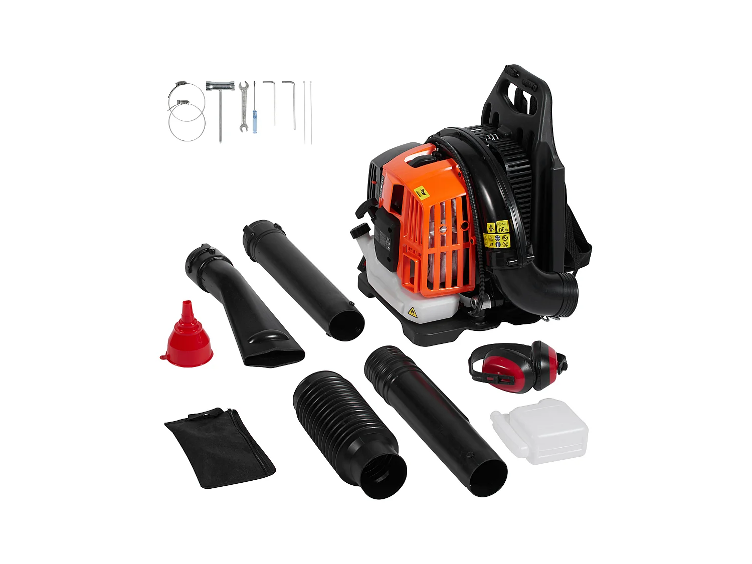 Souffleur de Feuilles SucceBuy 52CC, 480 CFM, Volume d'Air de 175 MPH, Réservoir de 1,37 L, Entretien de la Pelouse et Déneigement