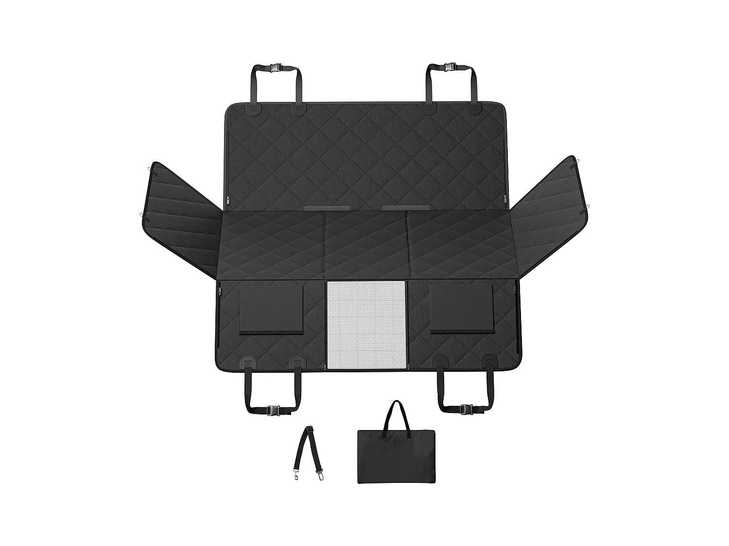 Housse de Siège pour Animaux SucceBuy 135 x 63 cm, supporte 159 kg, Housse de Siège Arrière pour Chien