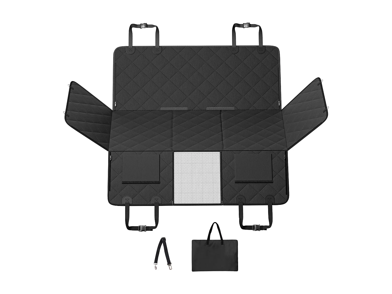 Housse de Siège pour Animaux SucceBuy 135 x 63 cm, supporte 159 kg, Housse de Siège Arrière pour Chien