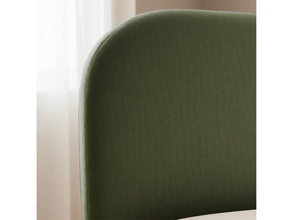 Napo - Lit coffre en tissu 160x200cm - Vert