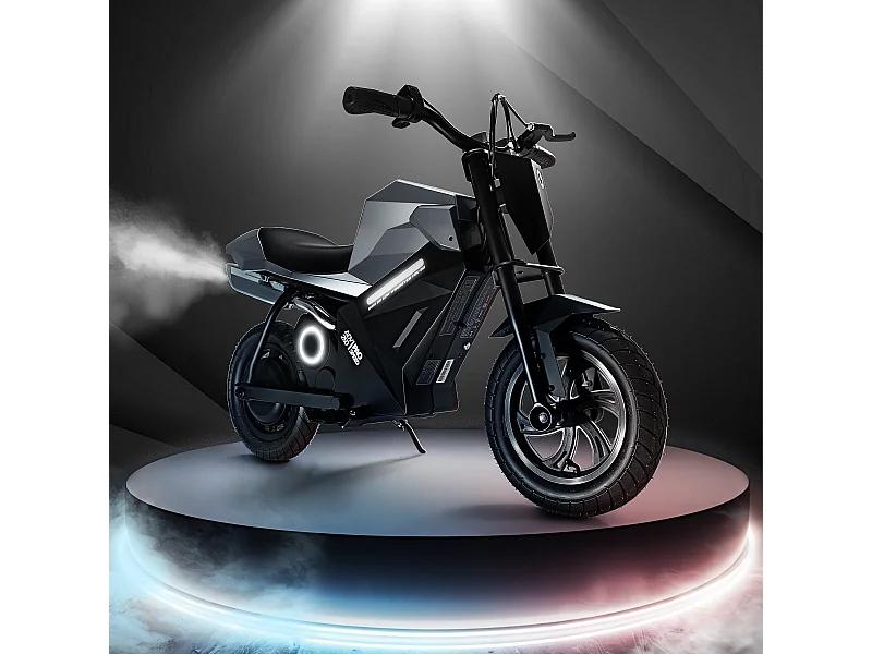 Elektrische kindermotor, 16 km/u, 250 W, 12,5", 3 snelheden, LED