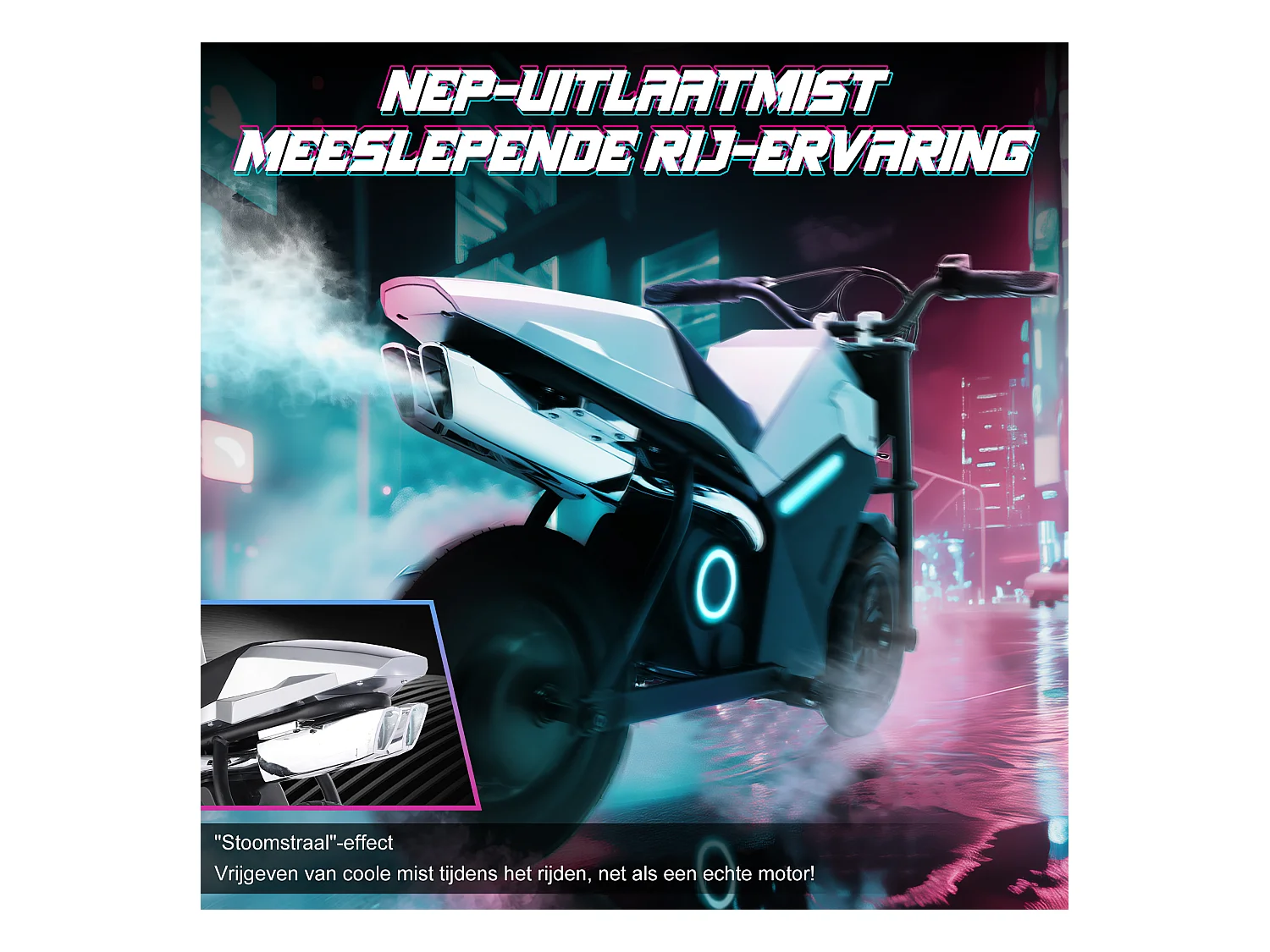 Motor eléctrico para niños, 16 km/h, 250 W, 12,5", 3 velocidades, LED