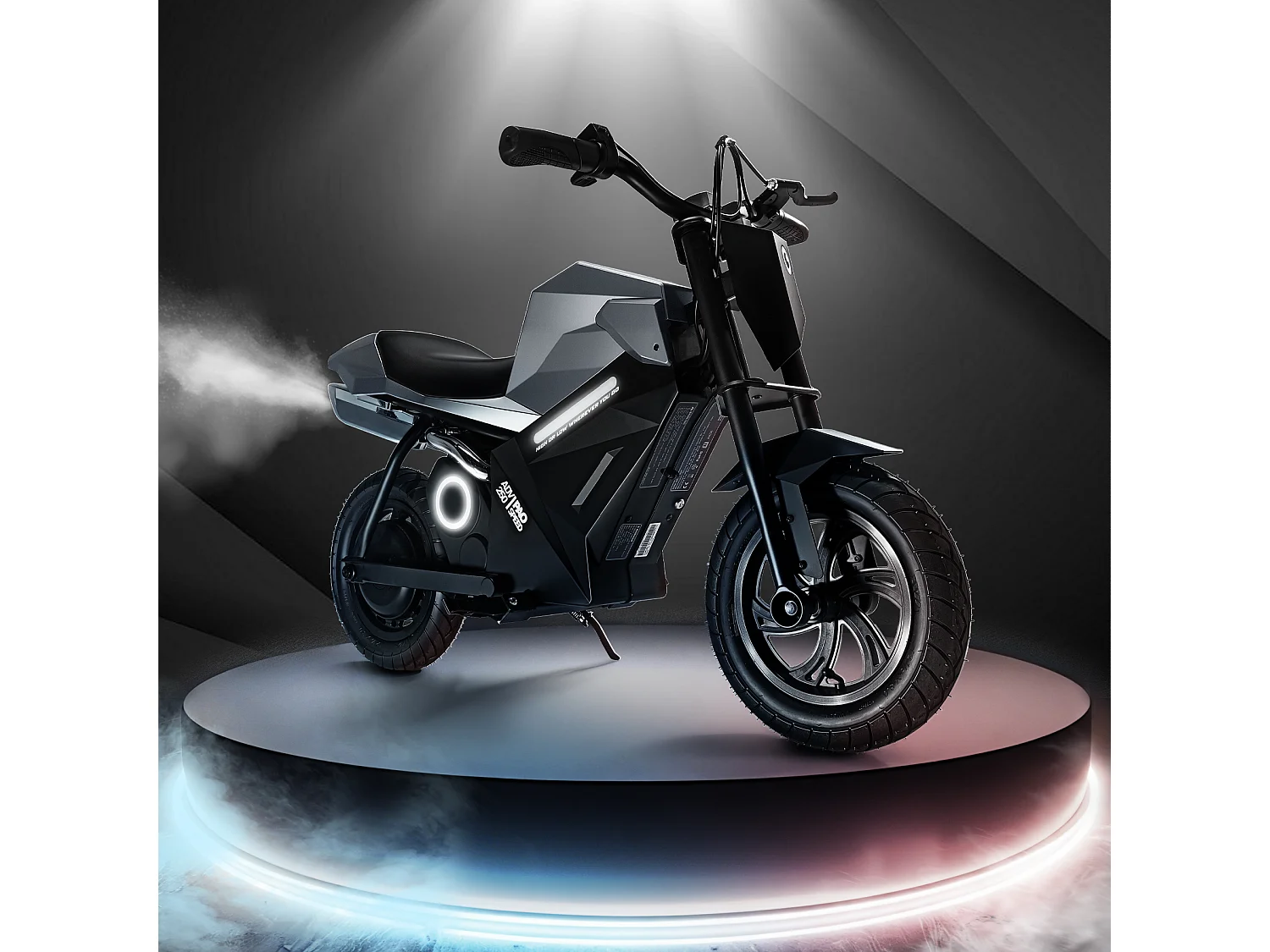 Motor eléctrico para niños, 16 km/h, 250 W, 12,5", 3 velocidades, LED