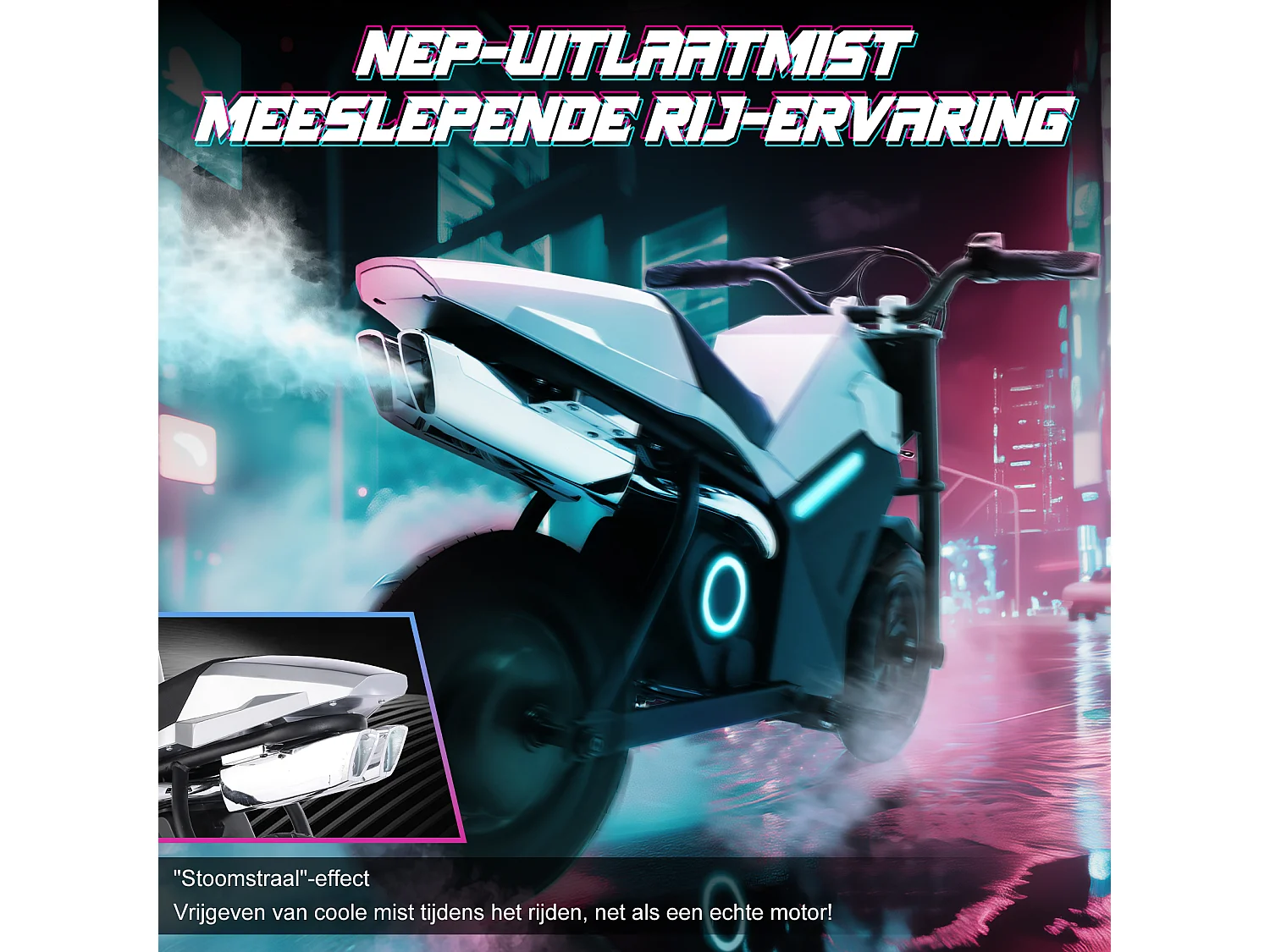 Motor eléctrico para niños, 16 km/h, 250 W, 12,5", 3 velocidades, LED