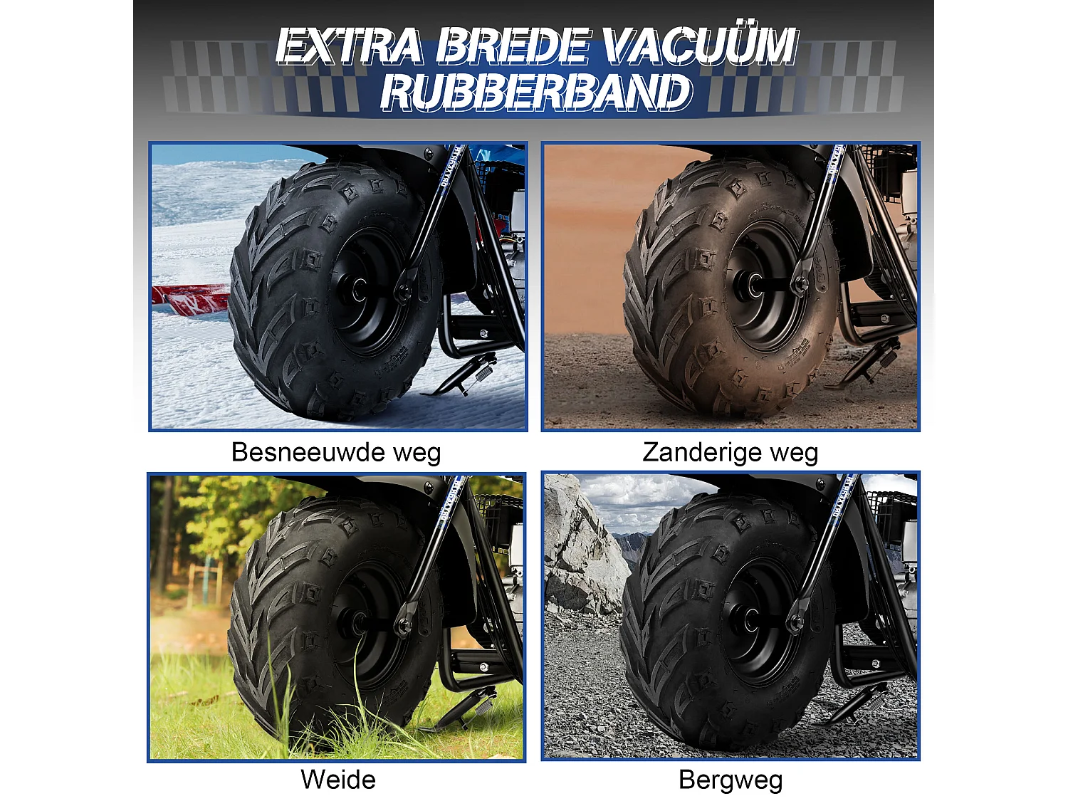 105CC 4-takt mini dirt bike voor 13+, automatische transmissie, trekstarter, 4 stickers, off-road pitbike (blauw)