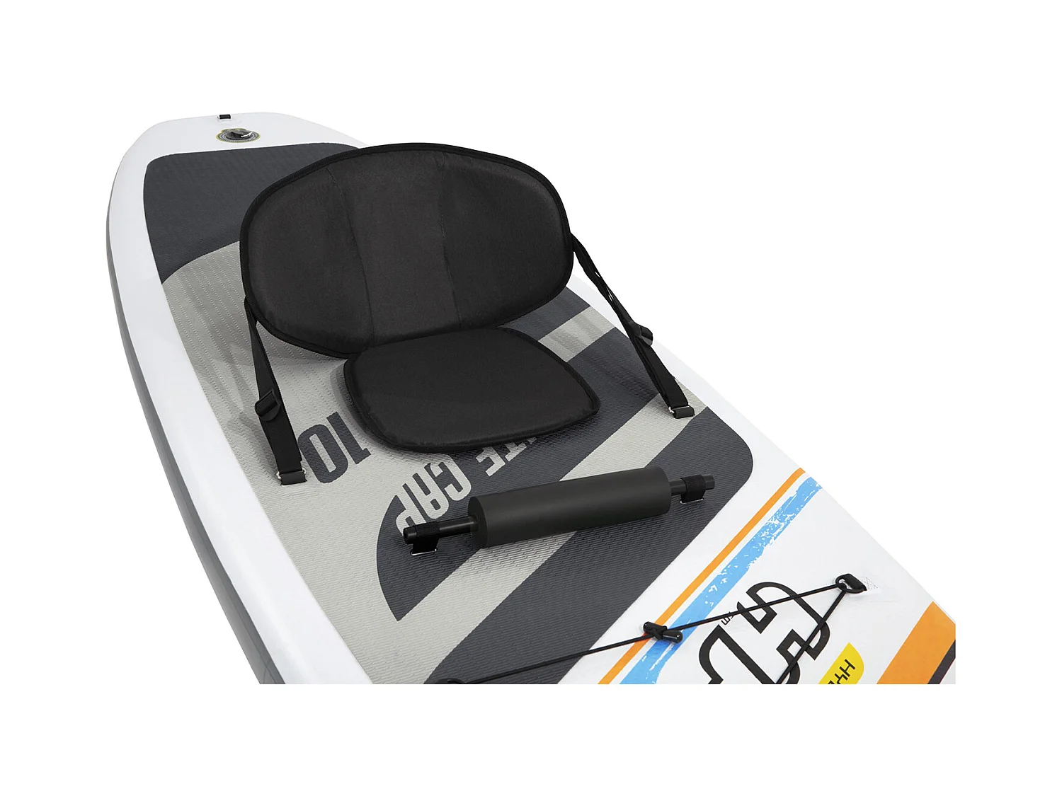 Planche de Stand Up Paddle Gonflable Bestway Hydro-Force White Cap 305x84x12 cm Pagaie Double, Siège, Pompe, Sac de Transport