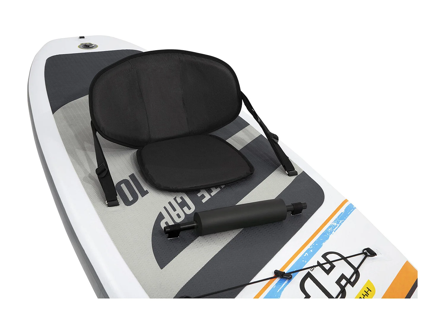 Planche de Stand Up Paddle Gonflable Bestway Hydro-Force White Cap 305x84x12 cm Pagaie Double, Siège, Pompe, Sac de Transport