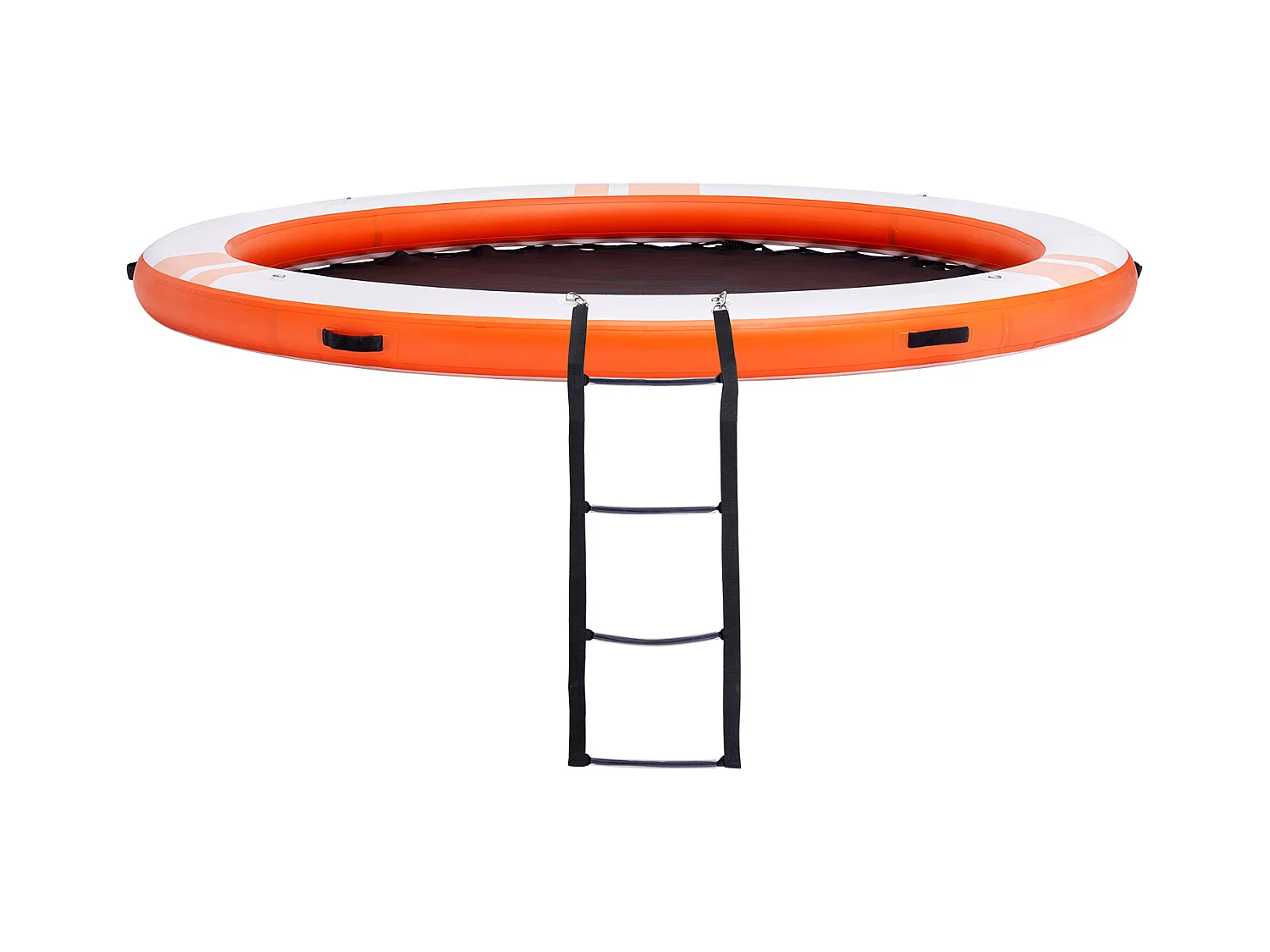 Plateforme Flottante Gonflable, SucceBuy Quai Flottant Gonflable, Plateforme de 305 cm avec Piscine en Maille de 244 cm