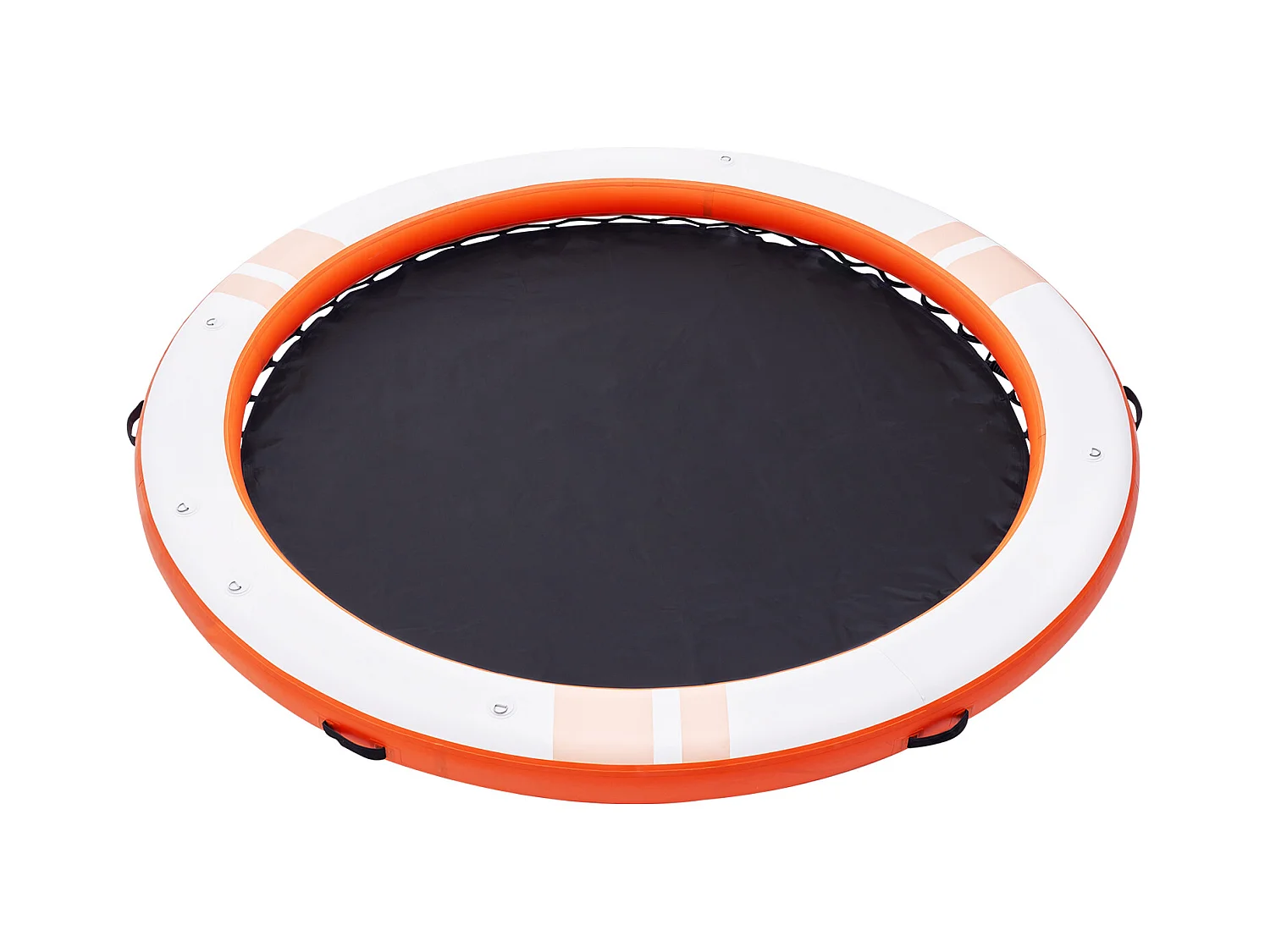 Plateforme Flottante Gonflable, SucceBuy Quai Flottant Gonflable, Plateforme de 305 cm avec Piscine en Maille de 244 cm