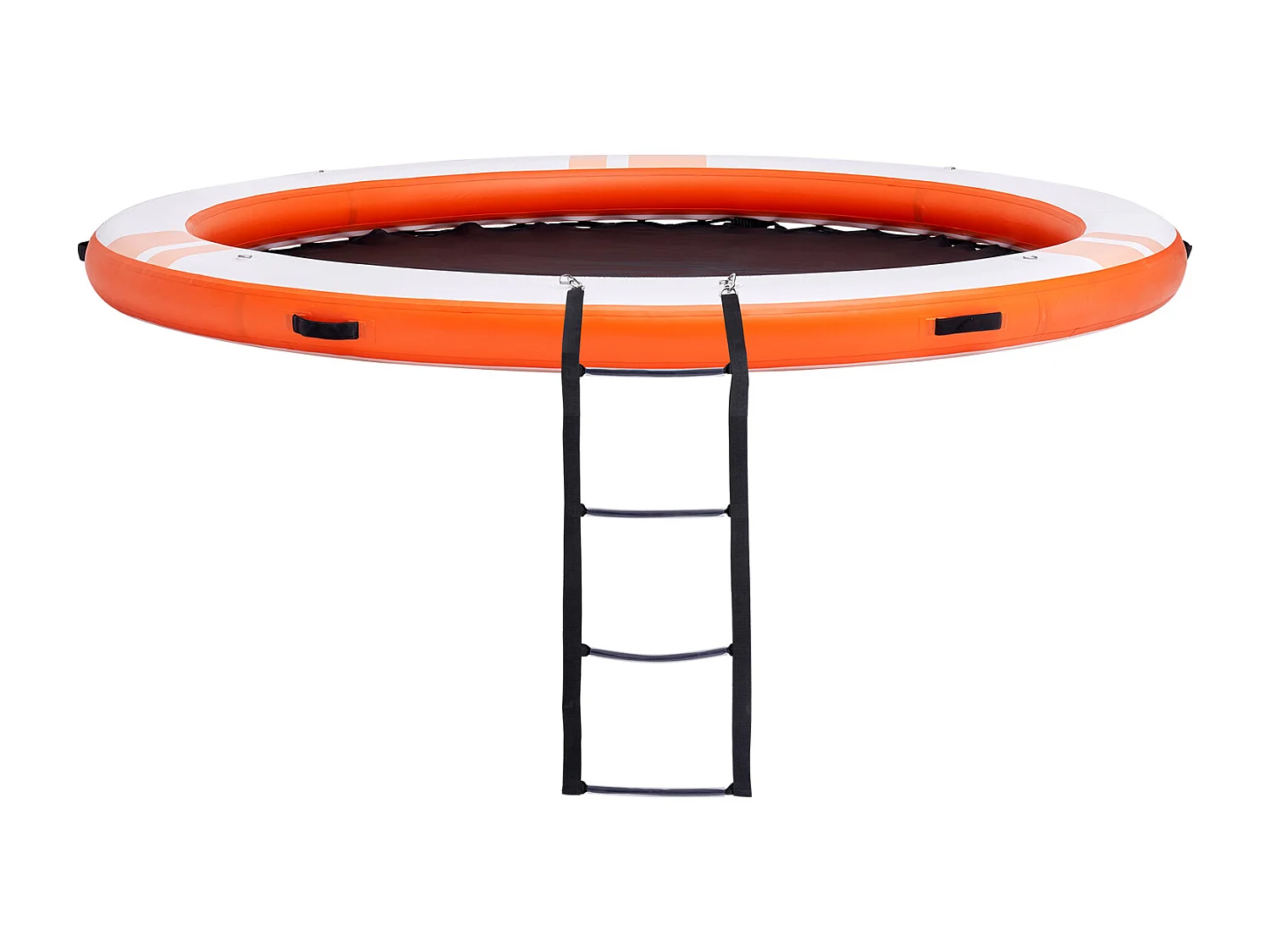 Plateforme Flottante Gonflable, SucceBuy Quai Flottant Gonflable, Plate-Forme de 3 m avec Piscine en Maille de 2.4 m, Amovible pour Piscine