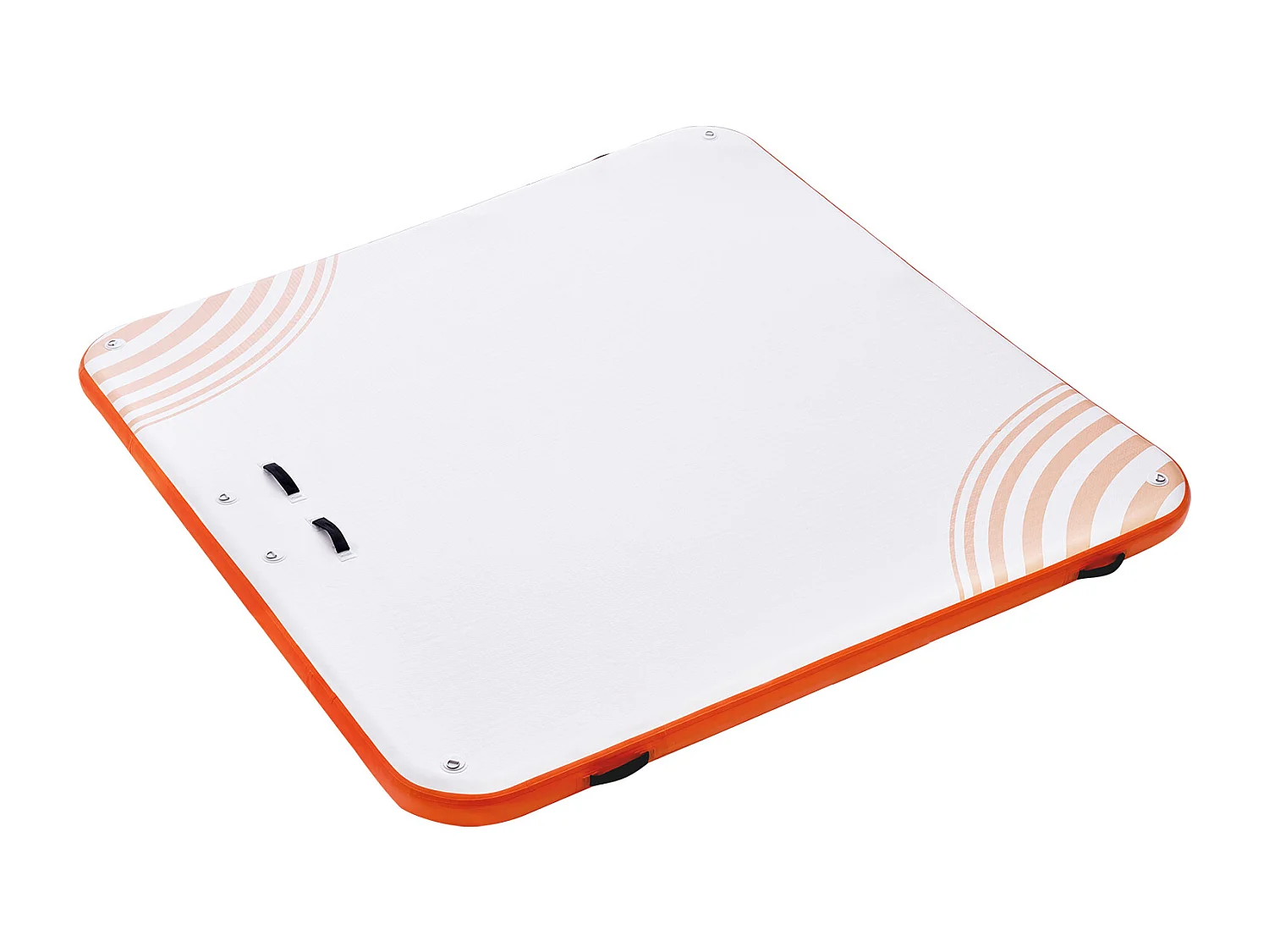 Plateforme Flottante Gonflable, SucceBuy Quai Flottant Gonflable 3 x 3 m, Plate-Forme d'Eau Antidérapante, Radeau d'Île Flottant pour Piscine, Plage, Océan