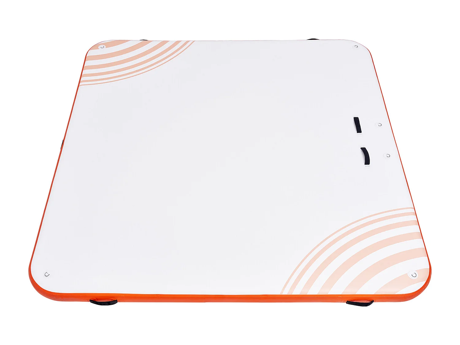 Plateforme Flottante Gonflable, SucceBuy Quai Flottant Gonflable 3 x 3 m, Plate-Forme d'Eau Antidérapante, Radeau d'Île Flottant pour Piscine, Plage, Océan