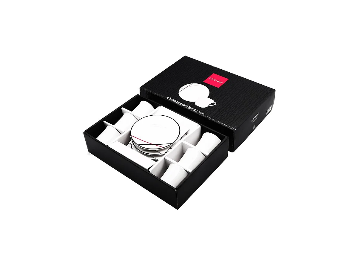 Coffret 6 services à café BISTROT