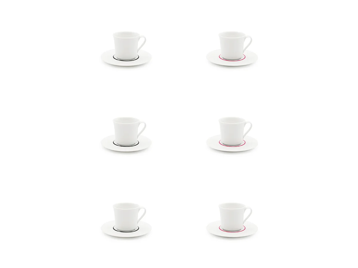 Coffret 6 services à café LIGNE