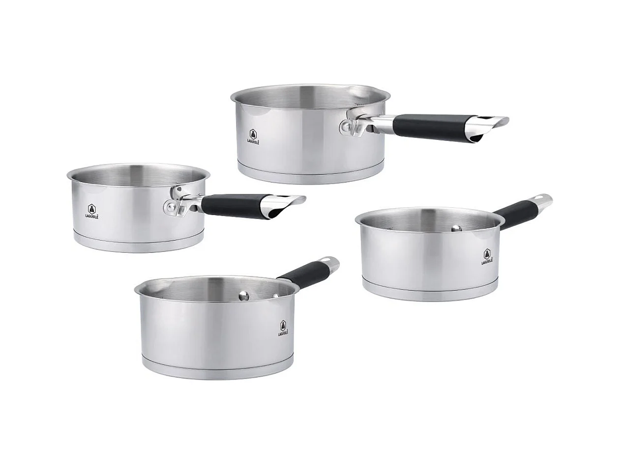 Set de 4 casseroles inox 14/16/18/20cm induction