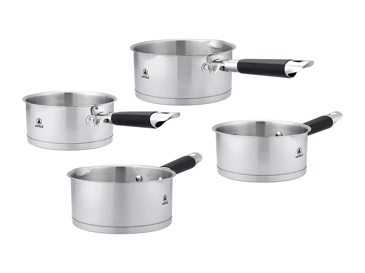 Set de 4 casseroles inox 14/16/18/20cm induction