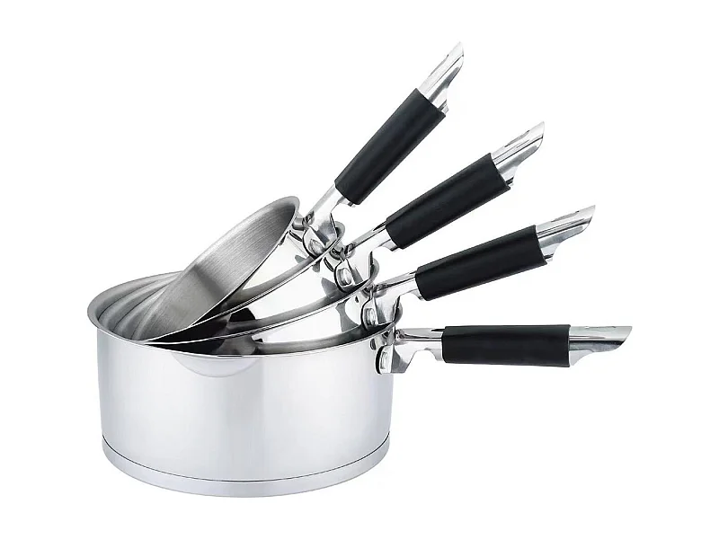 Set de 4 casseroles inox 14/16/18/20cm induction