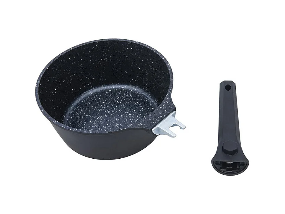 Set de 3 casseroles noir amovible 16/18/20cm - "Alizée"