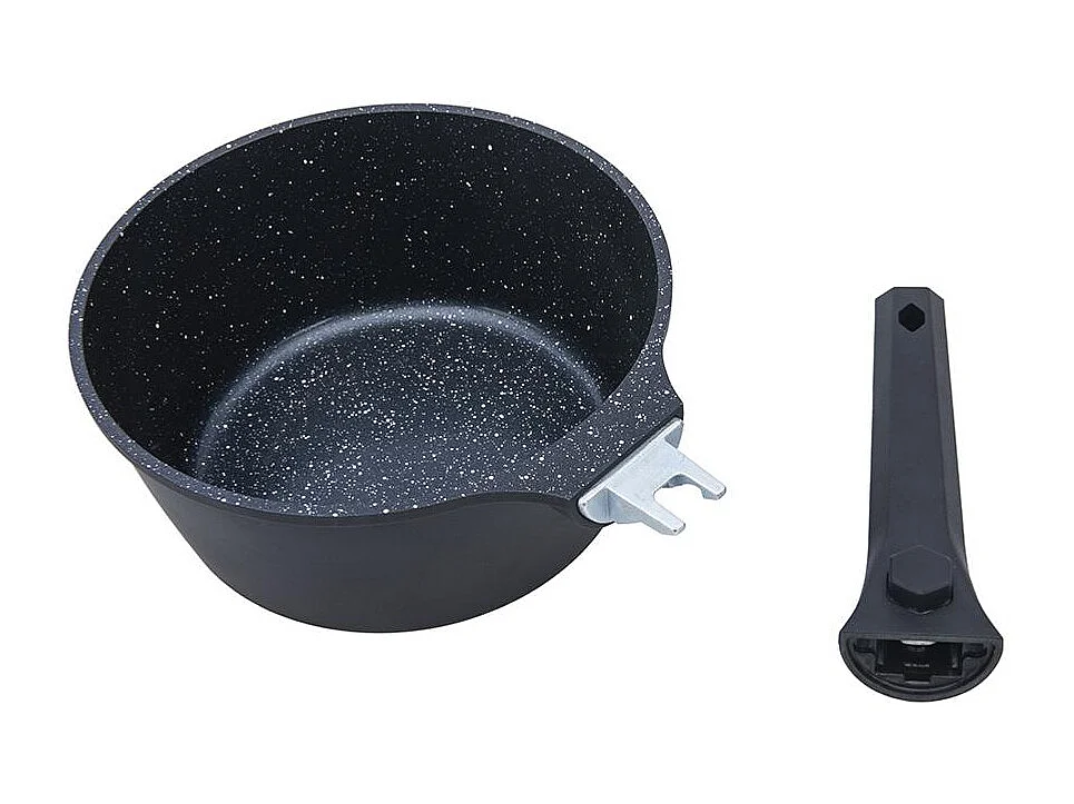 Set de 3 casseroles noir amovible 16/18/20cm - "Alizée"