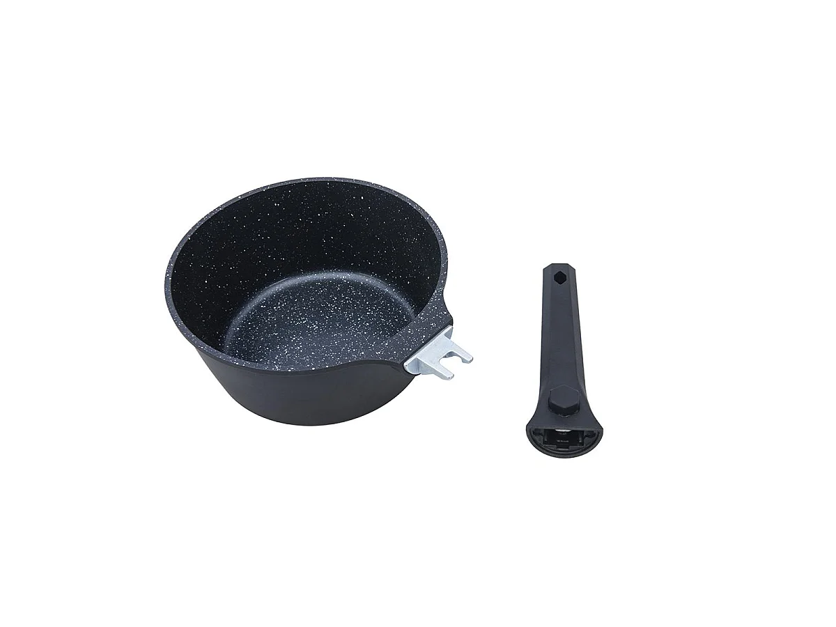 Set de 3 casseroles noir amovible 16/18/20cm - "Alizée"