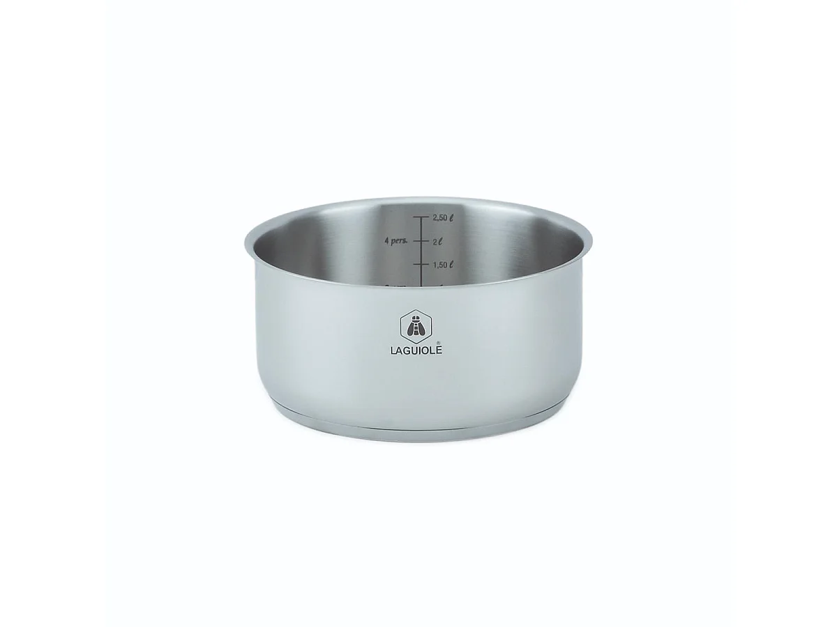 Set de 3 casseroles inox amovible 16/18/20cm - "Réactif"