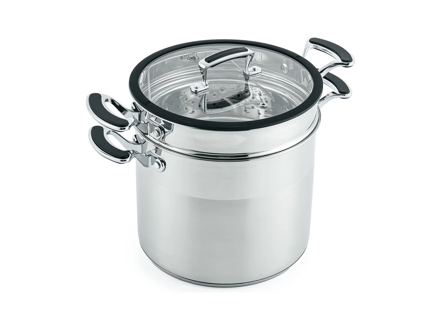 Cuit-pâtes inox 24cm multifonctions