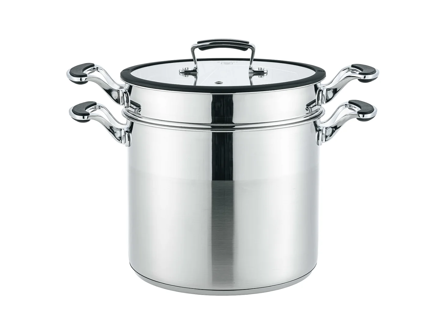 Cuit-pâtes inox 24cm multifonctions