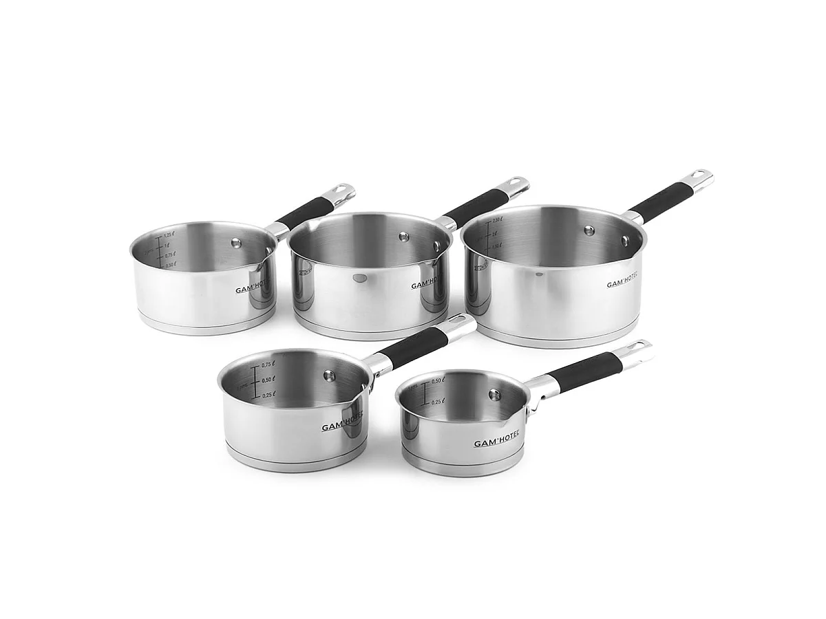 5 Casseroles Inox induction