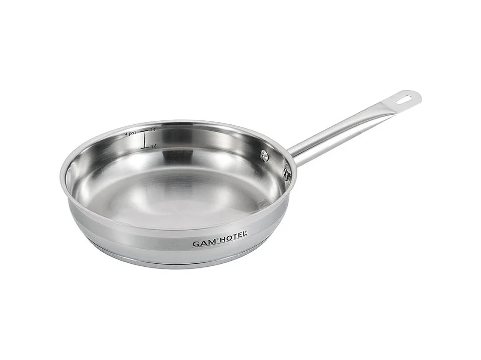 Poêle inox 24x5,5cm induction