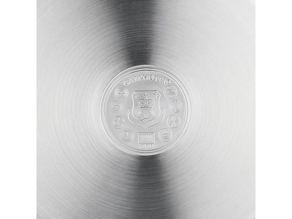 Poêle inox 24x5,5cm induction