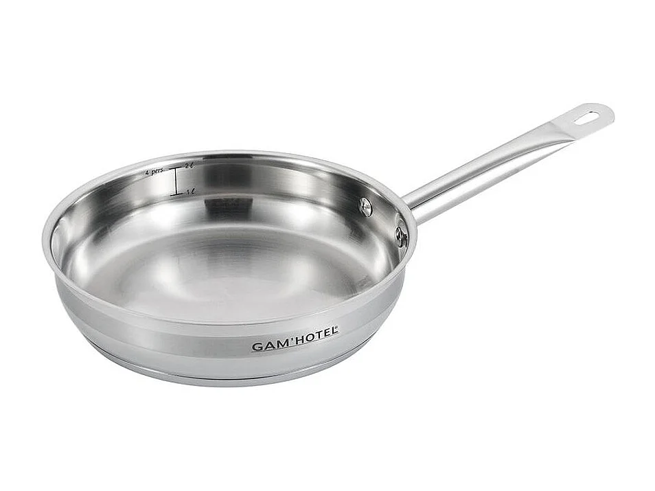 Poêle inox 24x5,5cm induction