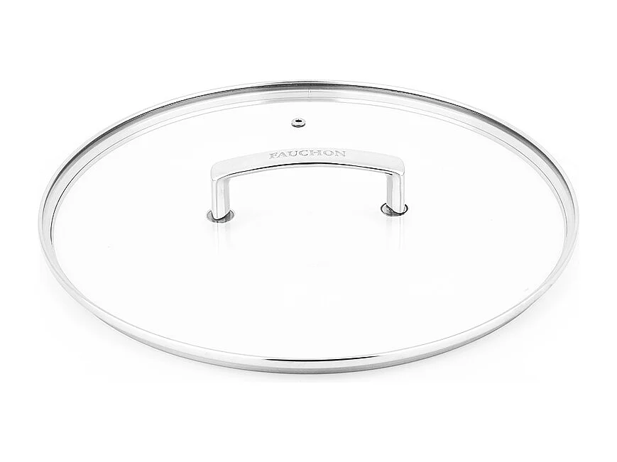 Couvercle 32cm en verre et en aluminium SIGNATURE