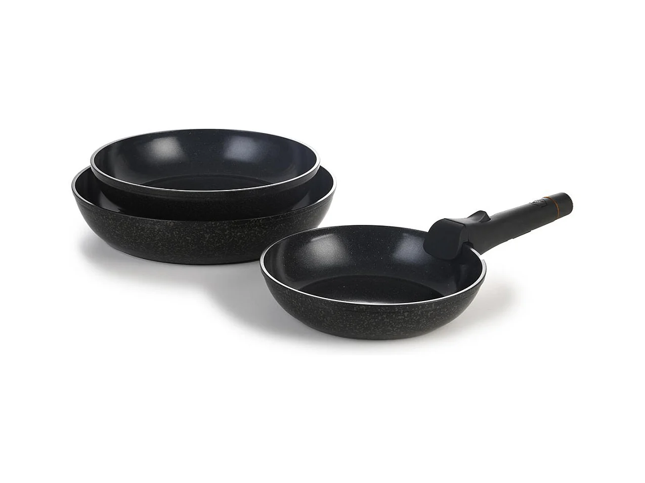 Set de 3 poêles marron amovible 20/24/28cm - "Cappuccino"