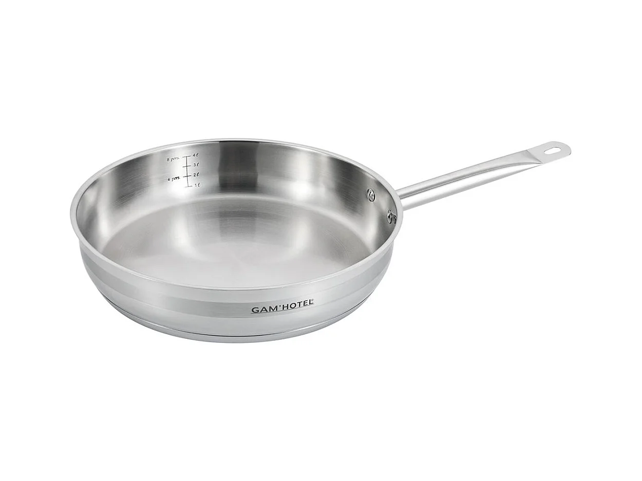 Poêle inox 32x6,5cm induction