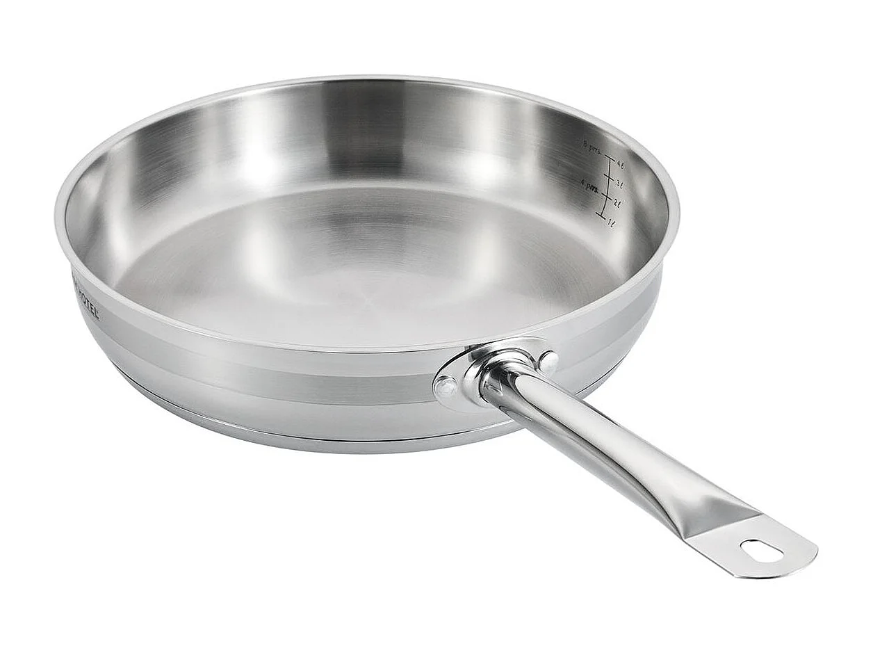 Poêle inox 32x6,5cm induction