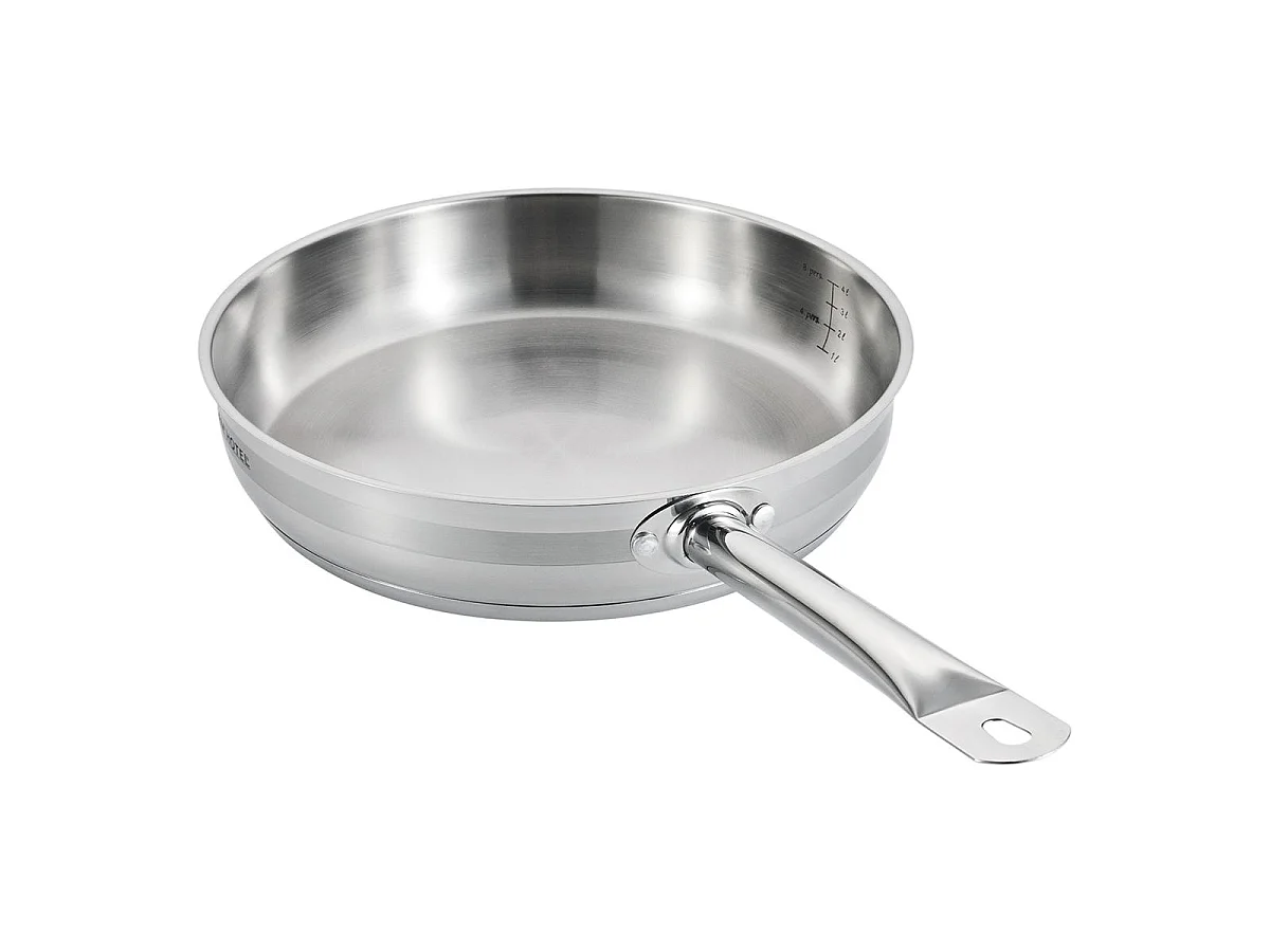 Poêle inox 32x6,5cm induction