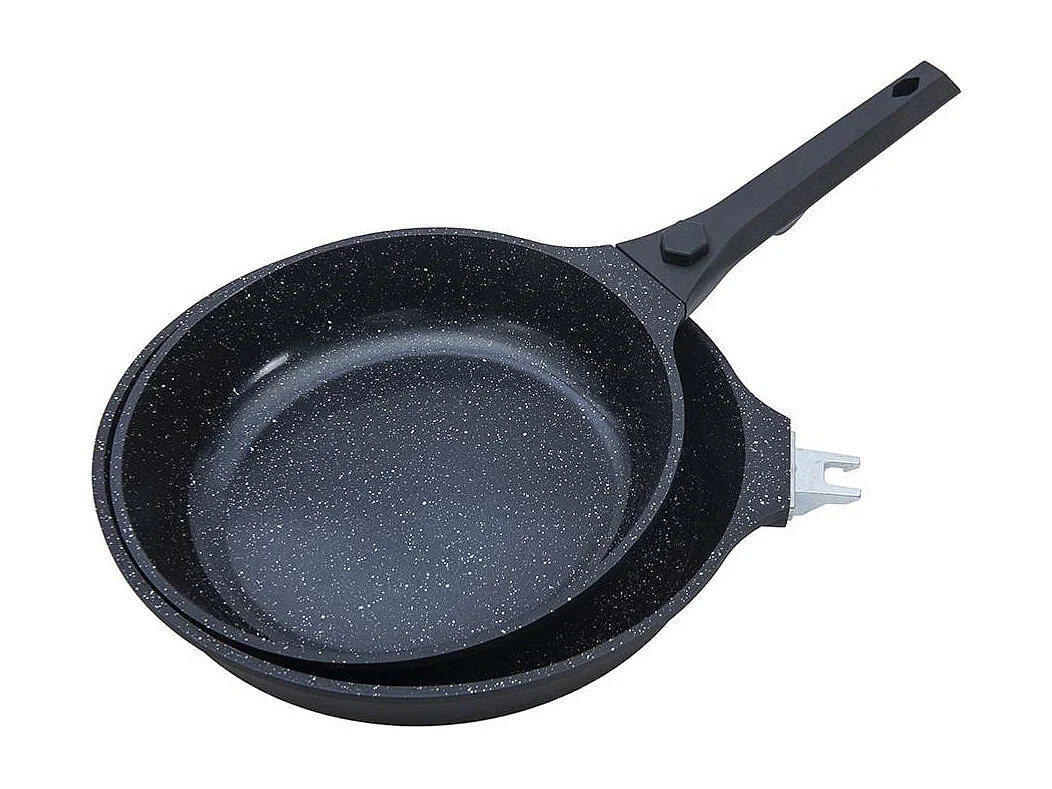 Set de 2 poêles noir amovible 24/28cm - "Alizée"