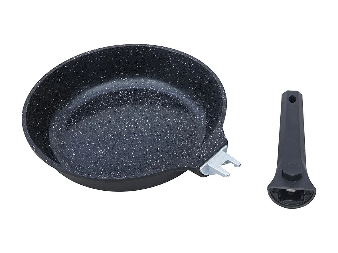 Poêle noir amovible 28cm - "Alizée"
