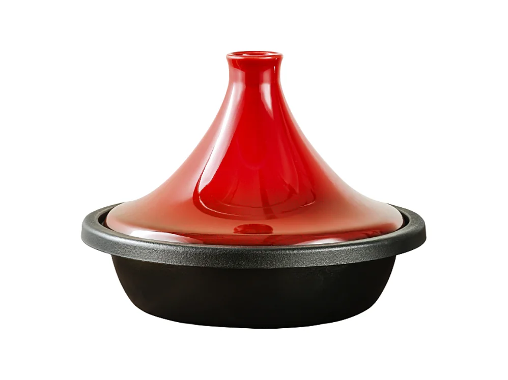Tajine en fonte rouge 27cm