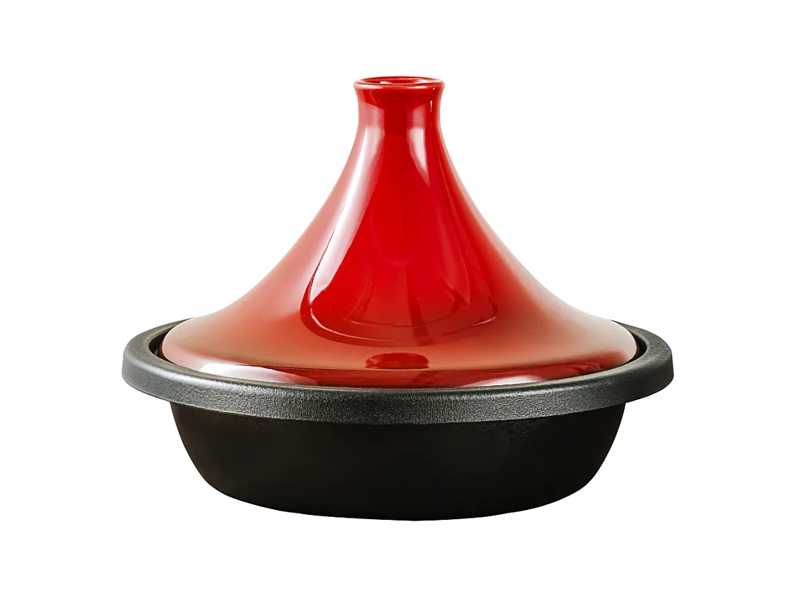 Tajine en fonte rouge 32cm