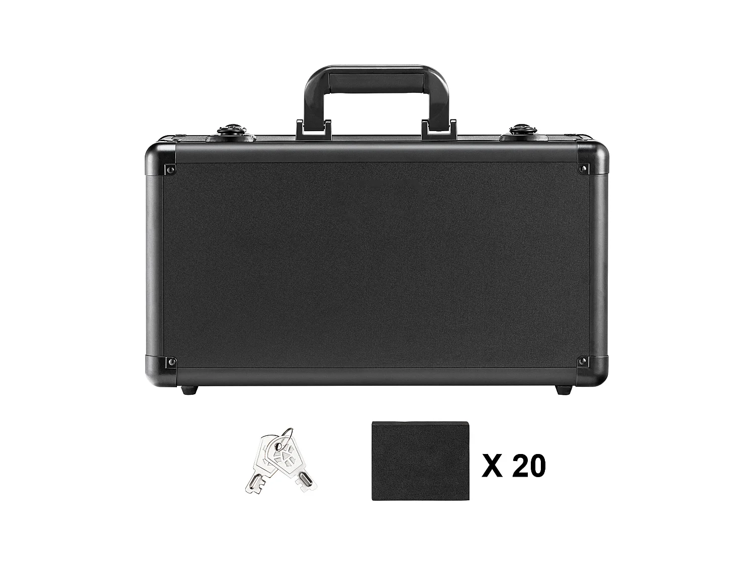 Boîte de Rangement, SucceBuy Boîte de Rangement pour Cartes Classées, 96 Cartes PSA, 4 Emplacements, Étui à Clé