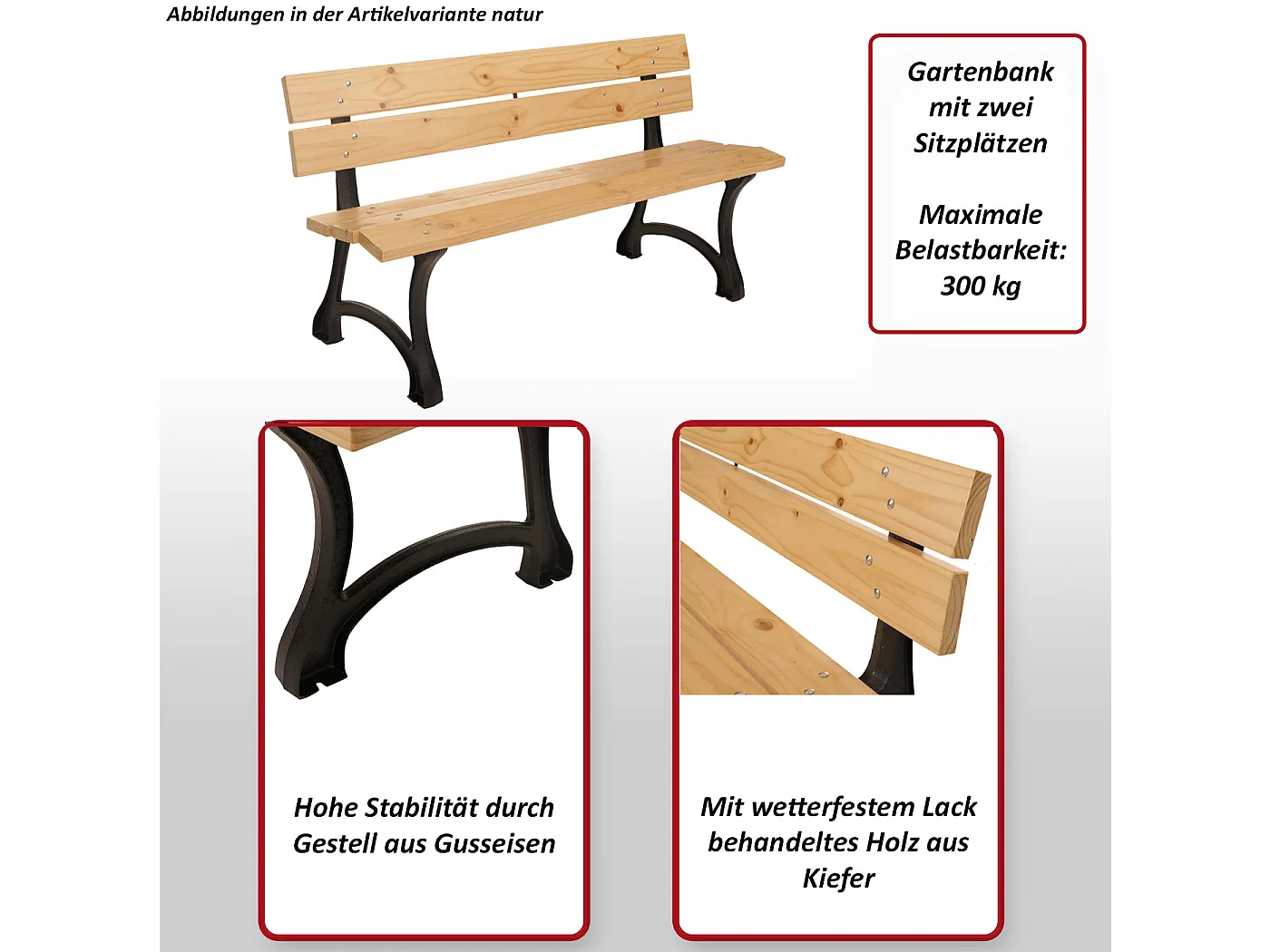 Gartenbank MCW-O20, Teak