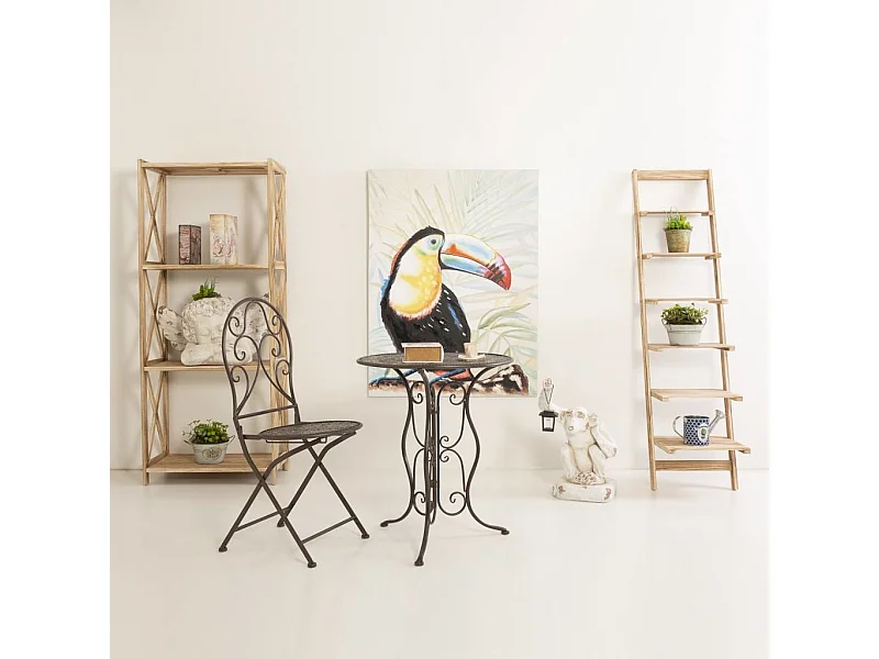 Vaso anjo em magnésio branco, 59x36x36h cm