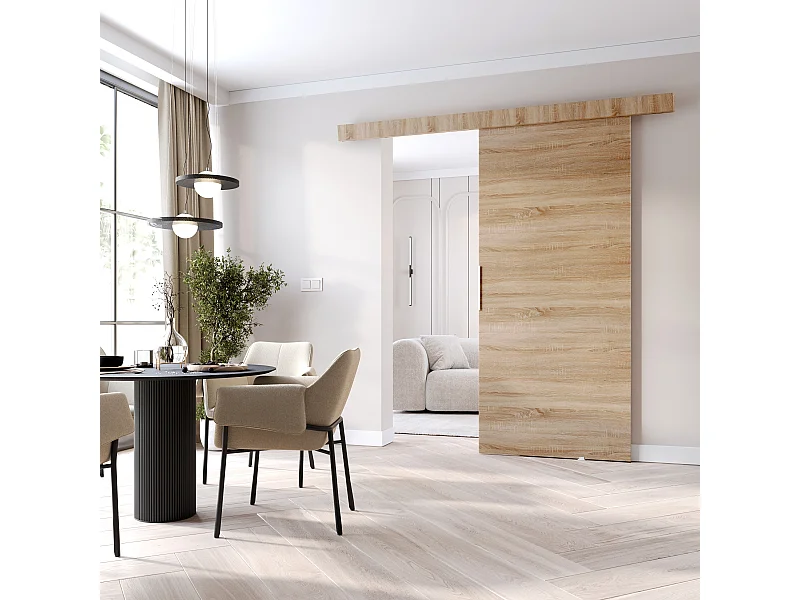 MINIO go for it, porte coulissante CLEAN A 106 cm portes de chambre | Chêne Sonoma
