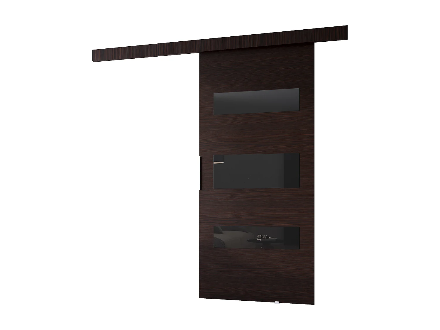 MINIO go for it, porte coulissante CLEAN D 86 cm portes de chambre | Wenge