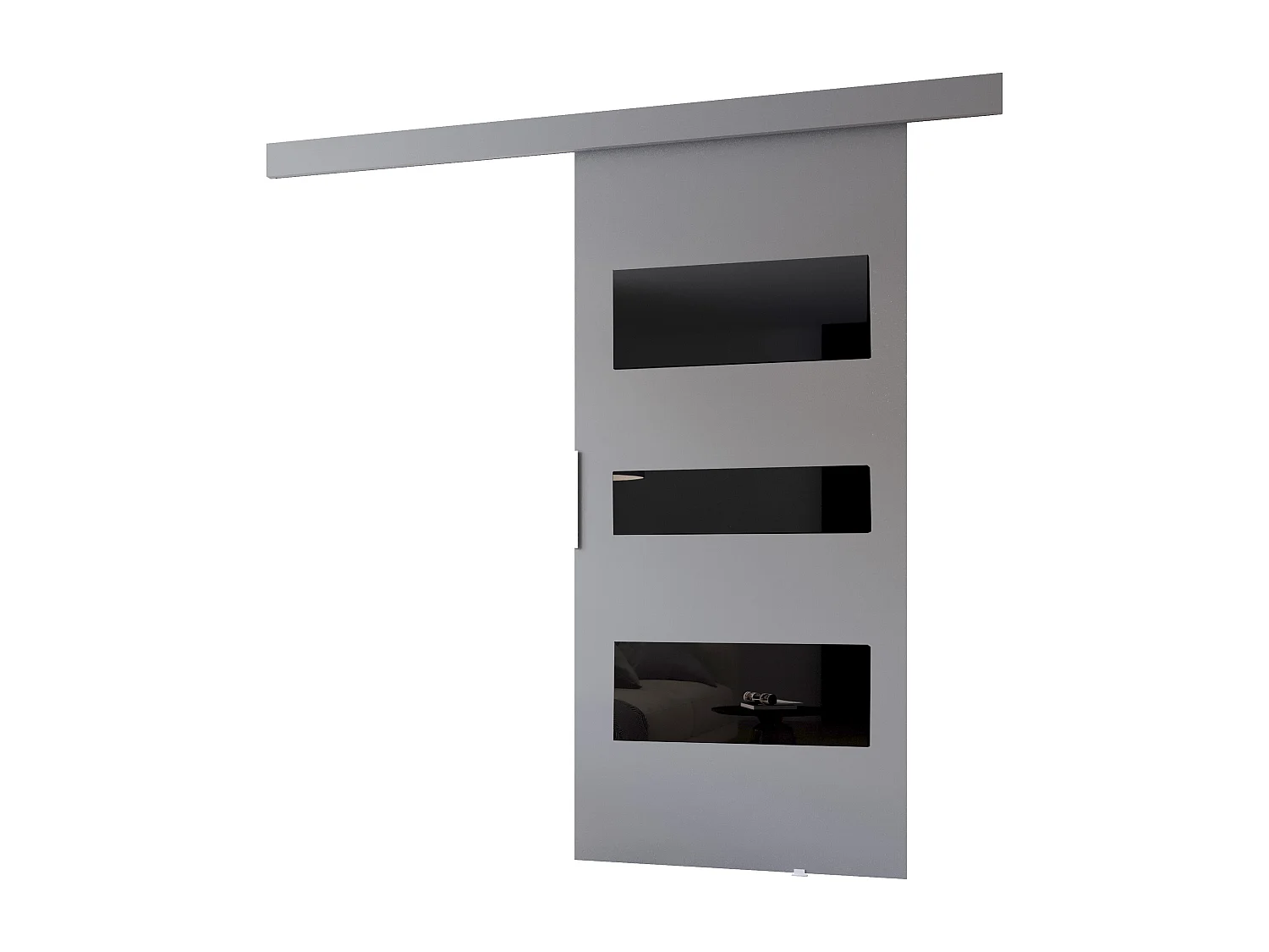 MINIO go for it, porte coulissante CLEAN C 106 cm portes de chambre | Gris